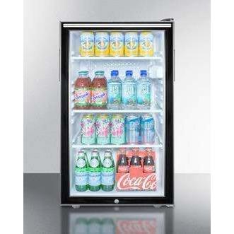 Summit Commercial 20" Wide Built-In All-Fridge SCR500BLBI7HH Refrigerators SCR500BLBI7HH Wine Coolers Empire