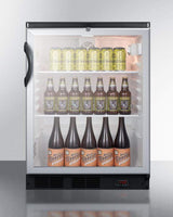 Summit Commercial 24" Automatic Defrost Craft Beer Pub Fridge SCR600BGLDTPUB Beverage Centers SCR600BGLDTPUB Wine Coolers Empire