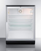 Summit Commercial 24" Built-In Automatic Defrost Beverage Fridge SCR600BGLBIHV Beverage Centers SCR600BGLBIHV Wine Coolers Empire