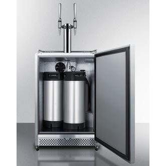 Summit Commercial 24" Built-In Automatic Defrost Outdoor Coffee Kegerator SBC695OSNCFTWIN Coffee Dispensers SBC695OSNCFTWIN Wine Coolers Empire