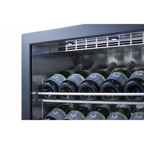 Summit Commercial 24" Champagne Series 20 Bottle Single Zone Wine Fridge, Right Hinge  SCR610BLCHCSS Wine Coolers SCR610BLCHCSS Wine Coolers Empire