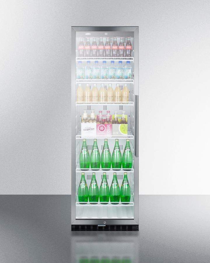 Summit Commercial 24" Frost Free Beverage Fridge SCR1400WLH Beverage Centers SCR1400WLH Wine Coolers Empire