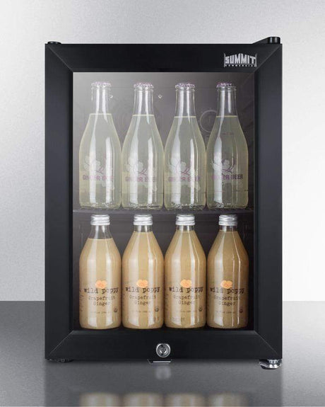 Summit Commercial Compact Display Beverage Fridge - Black SCR114L Beverage Centers SCR114L Wine Coolers Empire