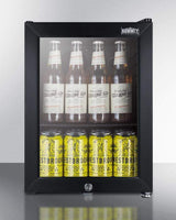 Summit Commercial Compact Display Beverage Fridge - Black SCR114L Beverage Centers SCR114L Wine Coolers Empire