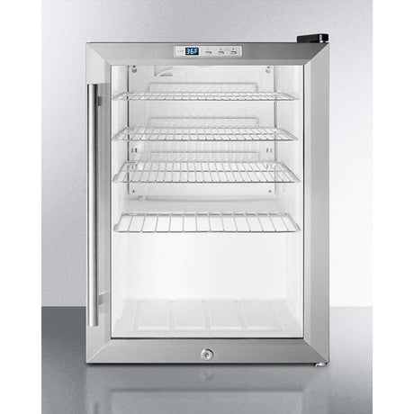 Summit Commercially approved Beverage Fridge SCR312LCSS Beverage Centers SCR312LCSS Wine Coolers Empire