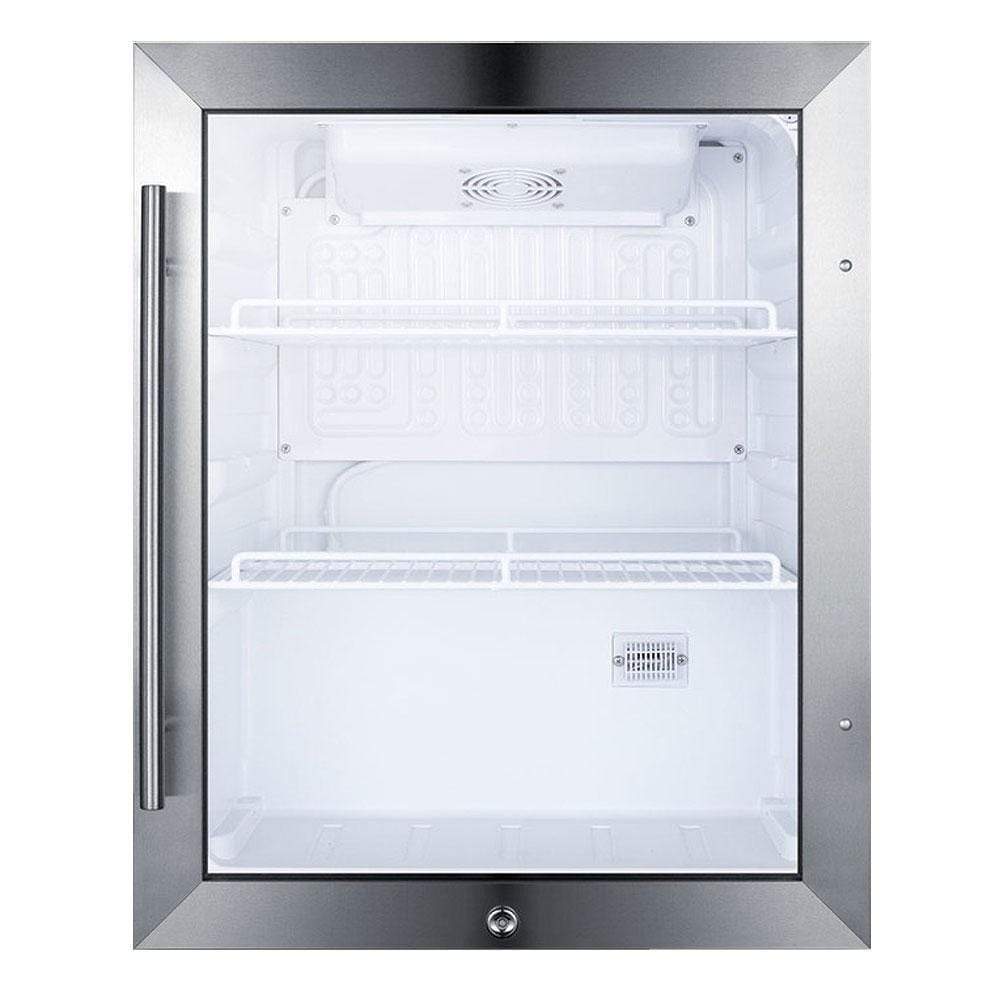 Summit Compact Commercial with Lock - Stainless Steel Door All Fridge SCR314L Beverage Centers SCR314L Wine Coolers Empire