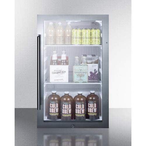 Summit Shallow Depth Indoor/Outdoor Beverage Cooler SPR489OSADA Beverage Centers SPR489OSADA Wine Coolers Empire