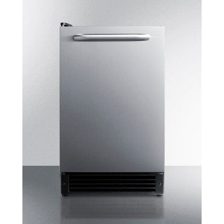 Summit Stainless Steel Left Hinge Icemaker BIM26H32LHD Ice Makers BIM26H32LHD Wine Coolers Empire