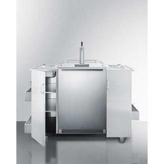 Summit Stainless Steel Outdoor Cart with Beer Dispenser CartOSBC Outdoor Carts CartOSBC Wine Coolers Empire