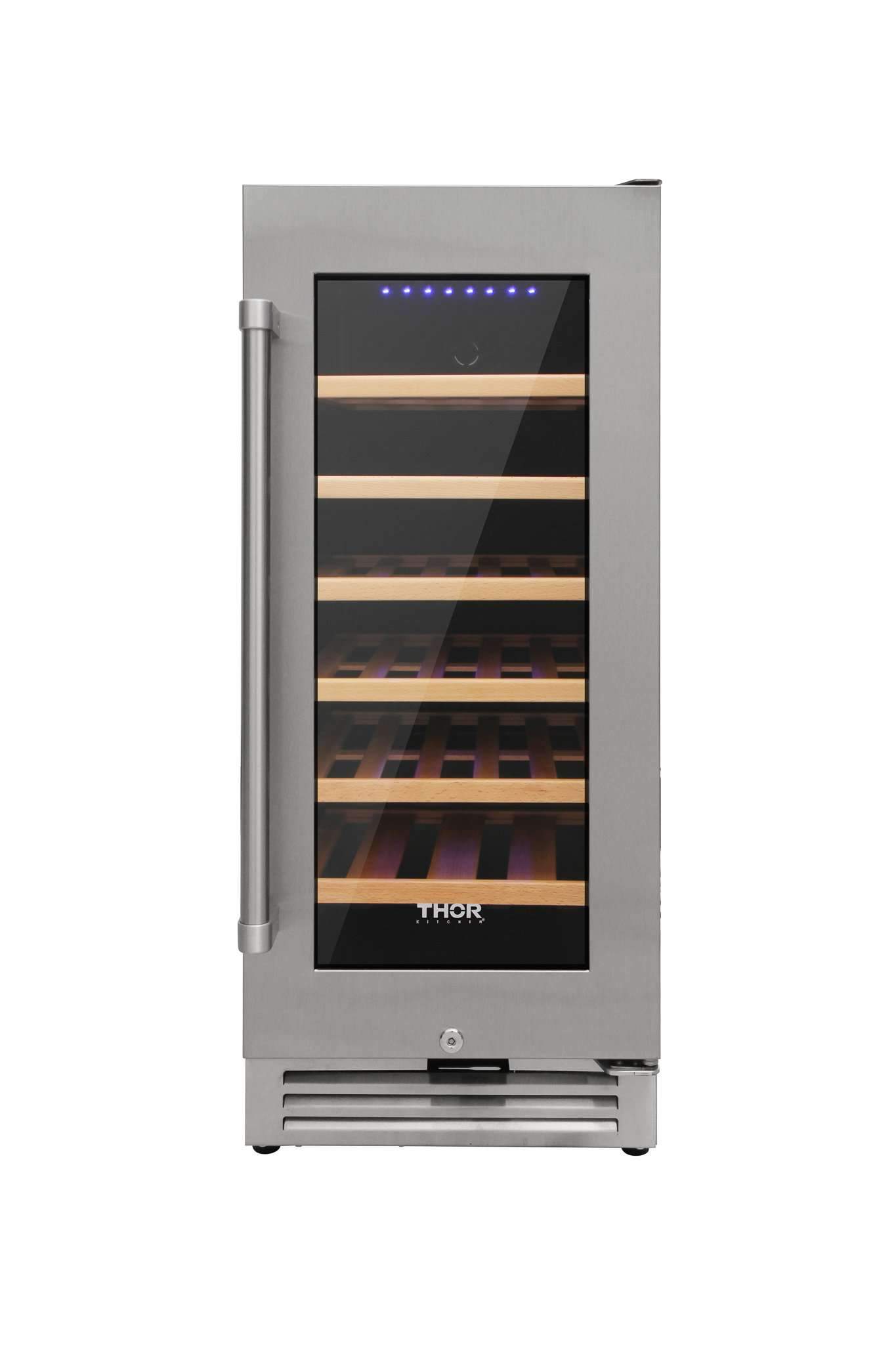 Thor Kitchen 15” Built-in Wine Cooler with 33-Bottle Capacity and Sabbath Mode (TWC1501) Wine Coolers Empire