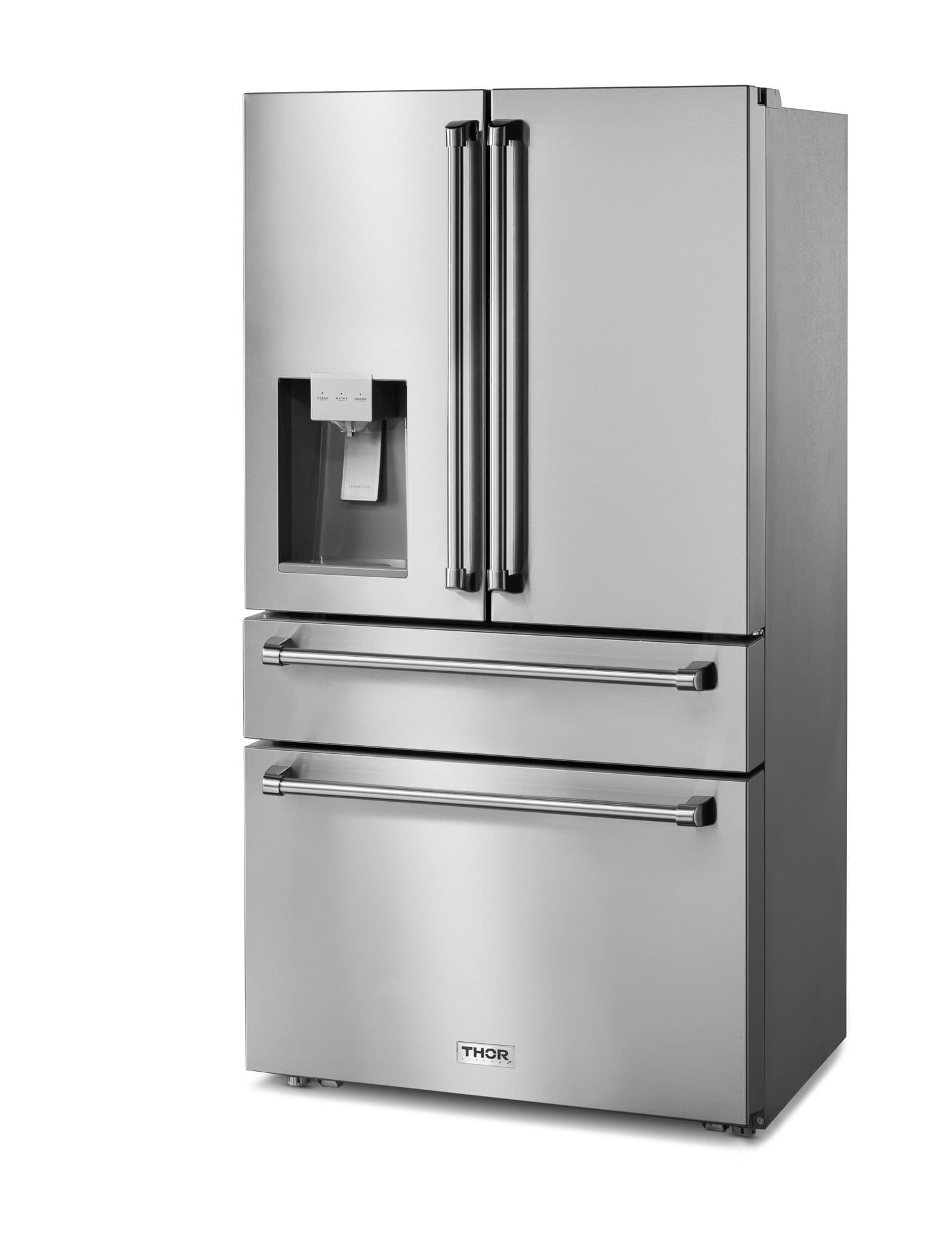 Thor Kitchen 36-Inch Professional French Door Refrigerator with Ice and Water Dispenser (TRF3601FD) Wine Coolers Empire