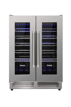 Thor Kitchen 42-Bottle Built-in Dual Zone Wine Cooler TWC2402 Wine Coolers TWC2402 Wine Coolers Empire