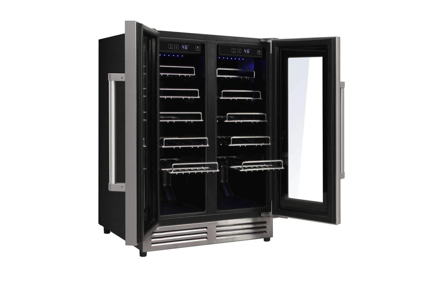 Two Zone Wine Coolers For Kitchens Reference: Thor Kitchen 42 Bottle Built In Dual Zone Wine Cooler