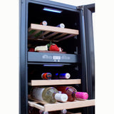 True Flame 15" Outdoor Rated Dual Zone Wine Cooler TF-RFR-15WD Wine Coolers TF-RFR-15WD Wine Coolers Empire