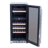 True Flame 15" Outdoor Rated Dual Zone Wine Cooler TF-RFR-15WD Wine Coolers TF-RFR-15WD Wine Coolers Empire