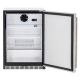 True Flame 24" 5.3C Deluxe Outdoor Rated Fridge TF-RFR-24D Refrigerators Wine Coolers Empire