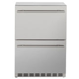 True Flame 24" 5.3C Deluxe Two-Drawer Outdoor Rated Fridge TF-RFR-24DR2 Refrigerators TF-RFR-24DR2 Wine Coolers Empire