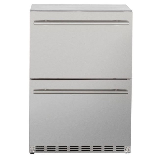 True Flame 24" 5.3C Deluxe Two-Drawer Outdoor Rated Fridge TF-RFR-24DR2 Refrigerators TF-RFR-24DR2 Wine Coolers Empire