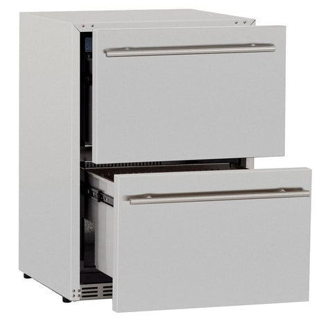 True Flame 24" 5.3C Deluxe Two-Drawer Outdoor Rated Fridge TF-RFR-24DR2 Refrigerators TF-RFR-24DR2 Wine Coolers Empire