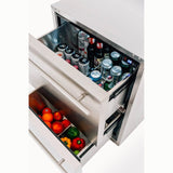 True Flame 24" 5.3C Deluxe Two-Drawer Outdoor Rated Fridge TF-RFR-24DR2 Refrigerators TF-RFR-24DR2 Wine Coolers Empire