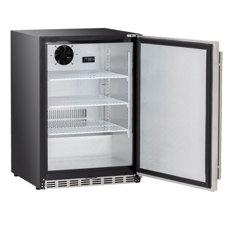 True Flame 24" 5.3C Outdoor Rated Fridge TF-RFR-24S Refrigerators Wine Coolers Empire