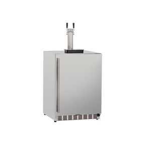True Flame 24" 6.6C Deluxe Outdoor Rated Dual Tap Kegerator TF-RFR-24DK2 Kegerators TF-RFR-24DK2 Wine Coolers Empire