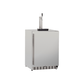 True Flame 24" 6.6C Deluxe Outdoor Rated Single Tap Kegerator TF-RFR-24DK1 Kegerators TF-RFR-24DK1 Wine Coolers Empire