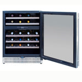 True Flame 24" Outdoor Rated Dual Zone Wine Cooler TF-RFR-24WD Wine Coolers TF-RFR-24WD Wine Coolers Empire