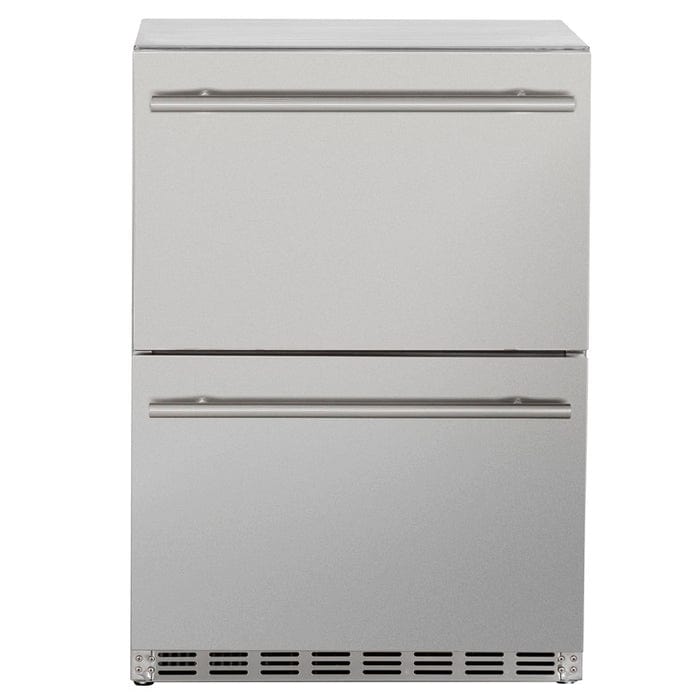 TrueFlame 24" 5.3C Deluxe Two-Drawer Outdoor Rated Fridge TF-RFR-24DR2 Wine Coolers Empire