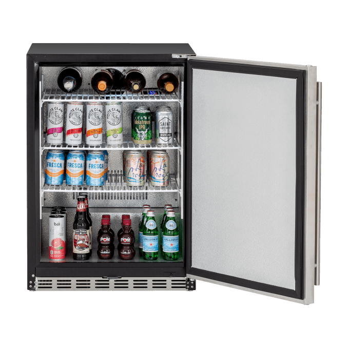 TrueFlame 24" 5.3C Outdoor Rated Fridge TF-RFR-24S Wine Coolers Empire