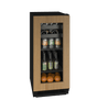 U-Line 15" Built-In Glass Door Beverage Fridge UHBV115-IG01A Beverage Centers UHBV115-IG01A Wine Coolers Empire