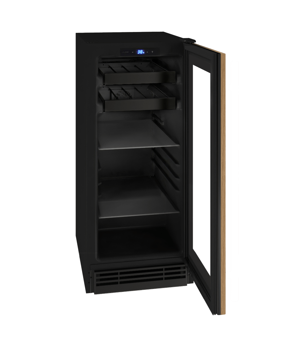 U-Line 15" Built-In Glass Door Beverage Fridge UHBV115-IG01A Beverage Centers UHBV115-IG01A Wine Coolers Empire