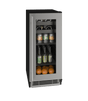 U-Line 15" Built-In Stainless Steel Beverage Fridge UHBV115-SG01A Beverage Centers UHBV115-SG01A Wine Coolers Empire