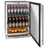 U-Line 24" Outdoor Keg Refrigerator, Reversible Hinge OKR124 Kegerators UOKR124-SS01A Wine Coolers Empire