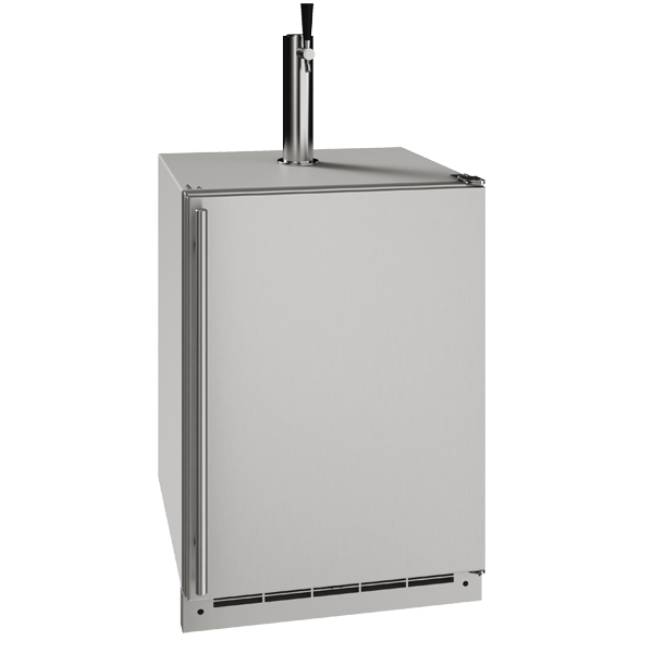 U-Line 24" Outdoor Keg Refrigerator, Reversible Hinge OKR124 Kegerators UOKR124-SS01A Wine Coolers Empire