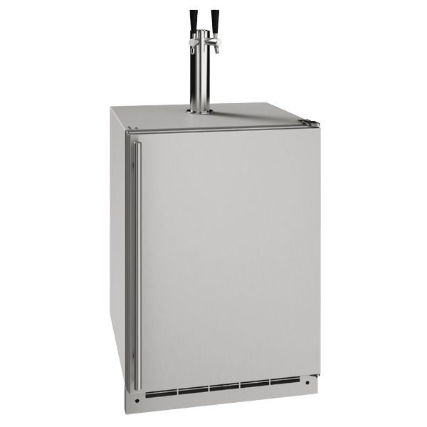 U-Line 24" Outdoor Keg Refrigerator, Reversible Hinge OKR124 Kegerators UOKR124-SS01A Wine Coolers Empire