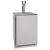 U-Line 24" Outdoor Keg Refrigerator, Reversible Hinge OKR124 Kegerators UOKR124-SS01A Wine Coolers Empire