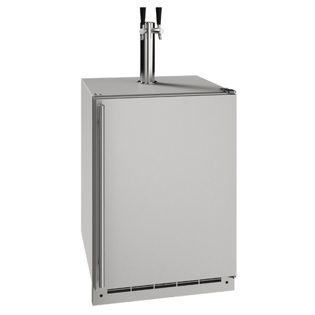 U-Line 24" Outdoor Keg Refrigerator, Reversible Hinge OKR124 Kegerators UOKR124-SS01A Wine Coolers Empire