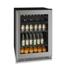 U-Line 24" Stainless Frame Beverage Center UHBV124-SG01A Beverage Centers UHBV124-SG01A Wine Coolers Empire