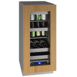 U-Line HBV515 15" Beverage Center Reversible Hinge Integrated Frame Beverage Centers UHBV515-IG01A Wine Coolers Empire