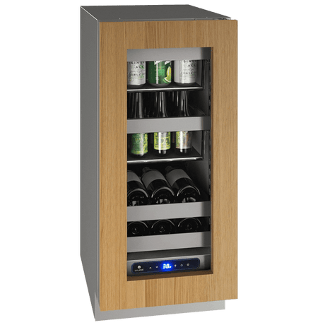 U-Line HBV515 15" Beverage Center Reversible Hinge Integrated Frame Beverage Centers UHBV515-IG01A Wine Coolers Empire