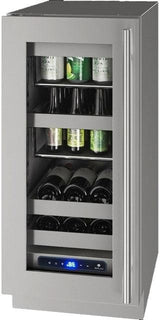 U-Line HBV515 15" Beverage Center Reversible Hinge Integrated Frame Beverage Centers Wine Coolers Empire