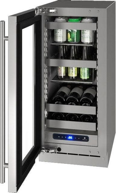 U-Line HBV515 15" Beverage Center Reversible Hinge Integrated Frame Beverage Centers Wine Coolers Empire