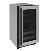 U-Line HBV518 18" Beverage Center Reversible Hinge Integrated Frame Beverage Centers UHBV518-SG41A Wine Coolers Empire