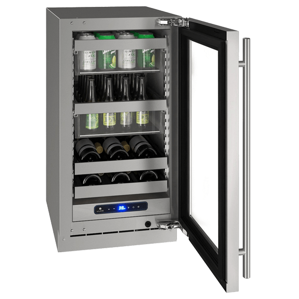 U-Line HBV518 18" Beverage Center Reversible Hinge Integrated Frame Beverage Centers Wine Coolers Empire