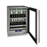 U-Line HBV524 24" Beverage Center Reversible Hinge Integrated Frame Beverage Centers UHBV524-SG01A Wine Coolers Empire