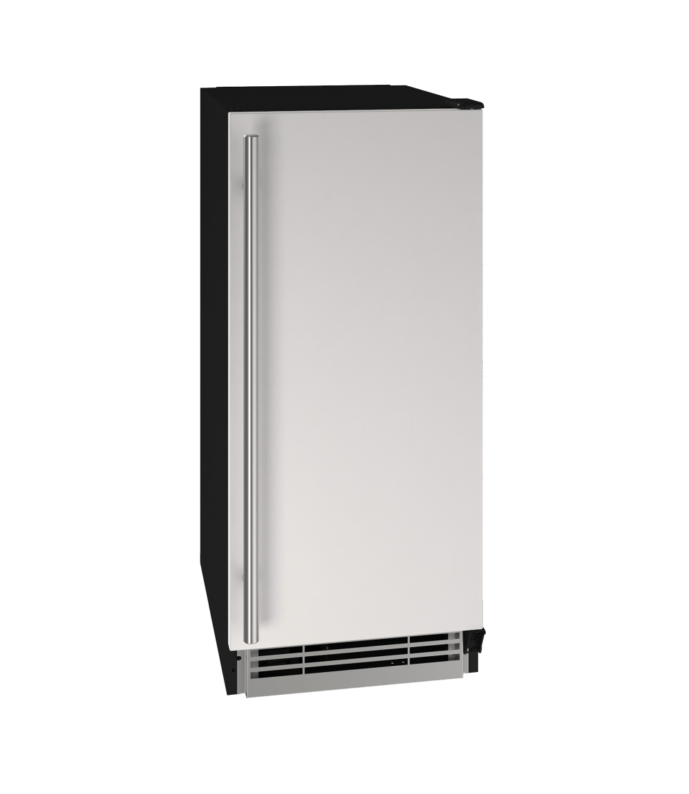 U-Line HCR115 15" Crescent Ice Maker Reversible Hinge 115v Ice Makers UHCR115-SS01B Wine Coolers Empire