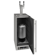 U-Line HDE215 15" Nitro Infused Cold Coffee Dispenser Reversible Hinge Stainless Solid Coffee Dispensers UHDE215-SS03A Wine Coolers Empire