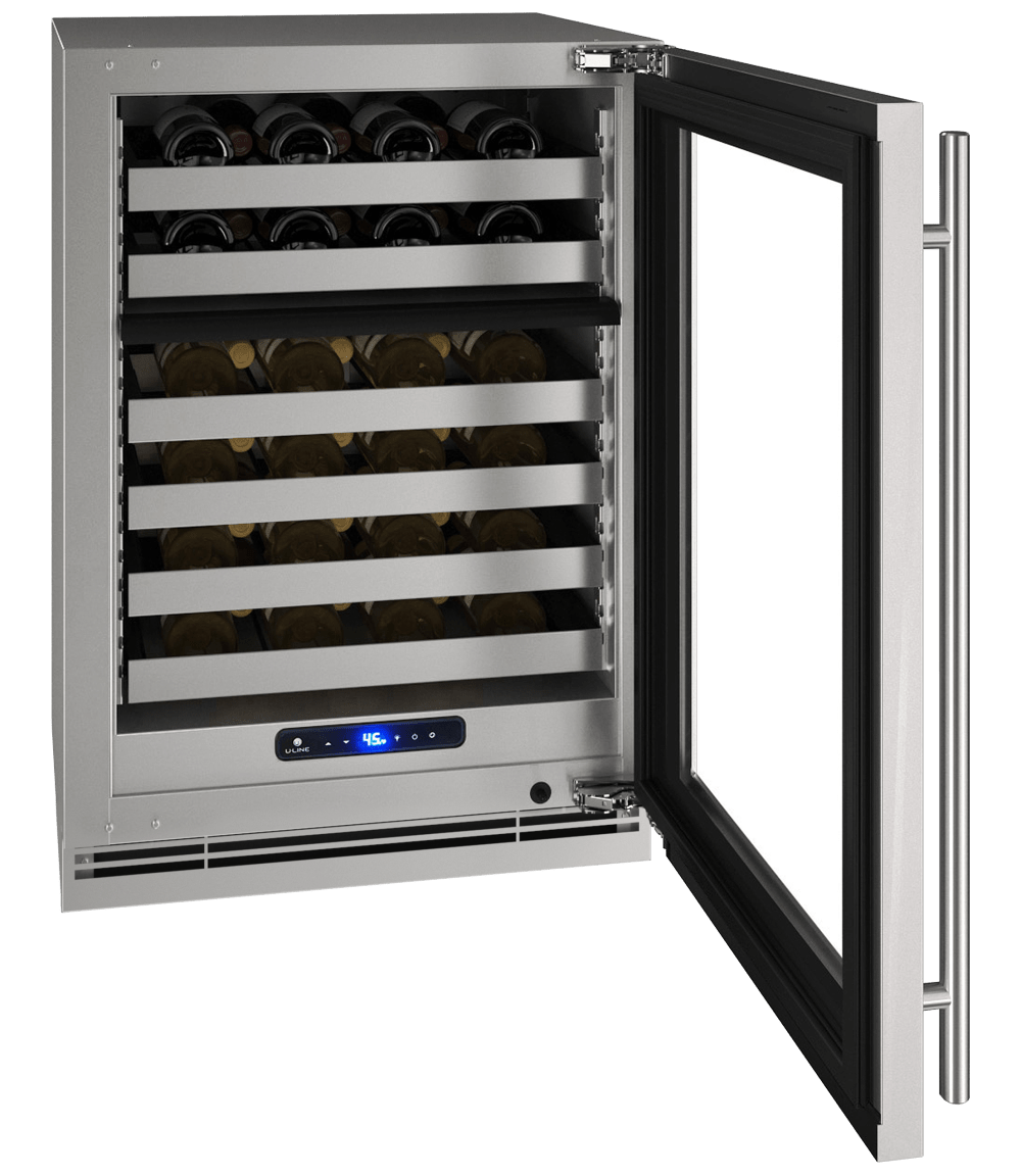 U-Line HWD524 24" Dual-Zone Wine Refrigerator Reversible Hinge Wine Coolers Wine Coolers Empire