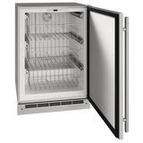 U-Line OFZ124 24" Outdoor Convertible Freezer Reversible Hinge Stainless Solid Refrigerators UOFZ124-SS01B Wine Coolers Empire